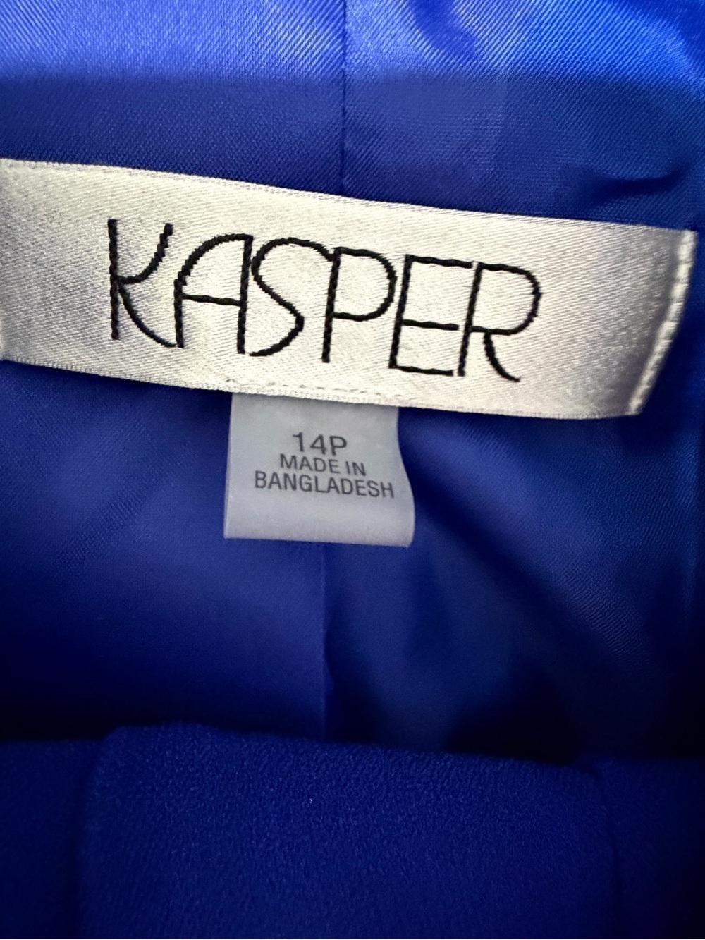 Kasper Royal Blue Women's two-piece pantsuit - Picture 2 of 4